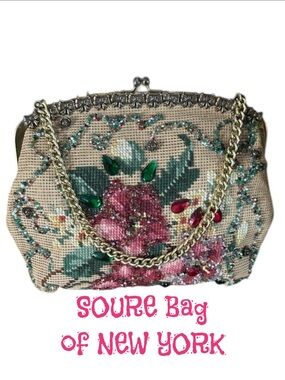 Vintage Beaded and Embroidered Handbag